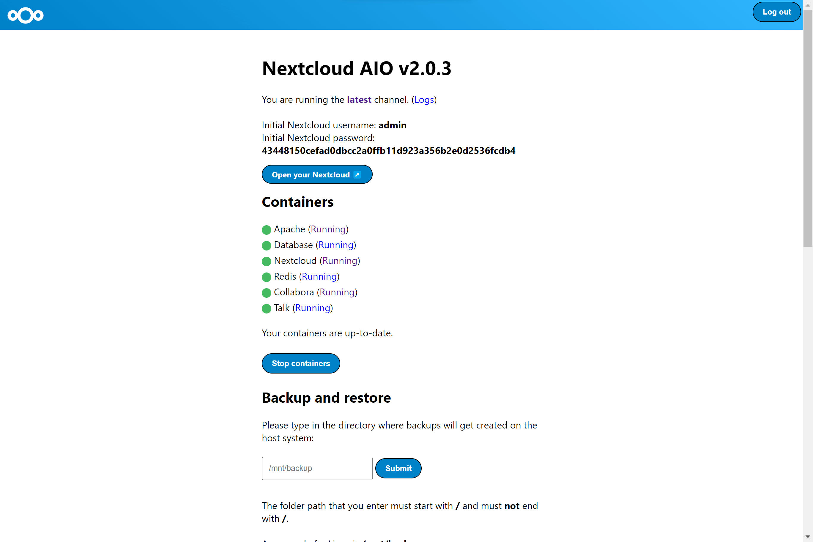 Nextcloud All-in-One