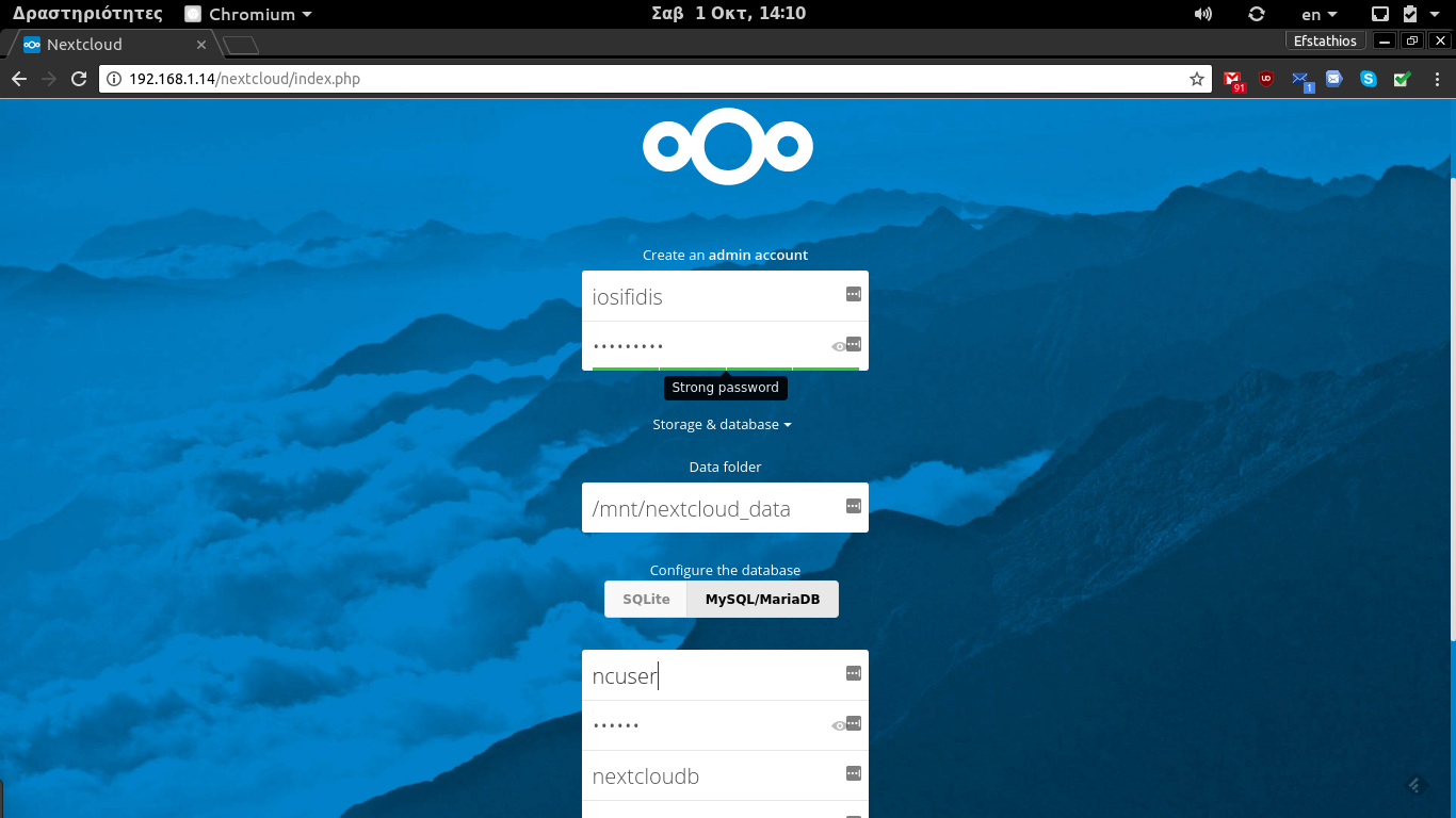 Nextcloud-install