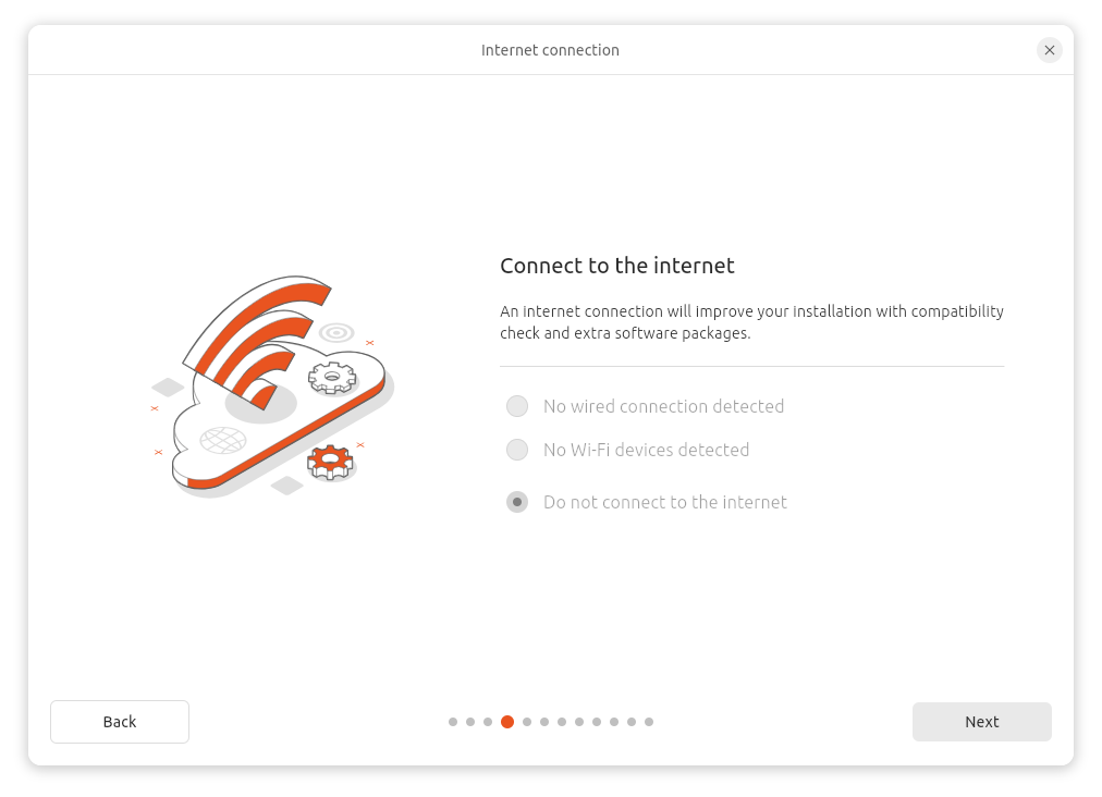 Ubuntu Installation Internet Connection